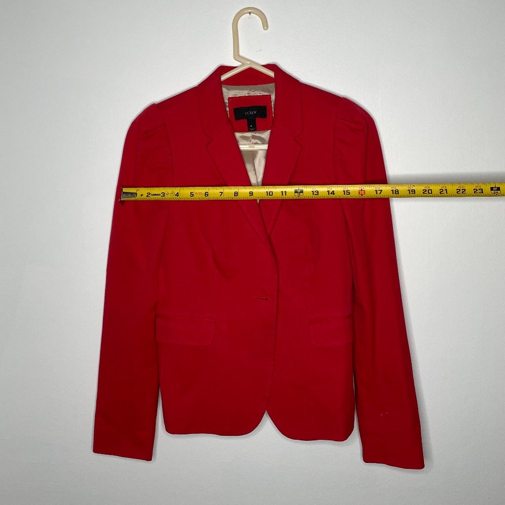J Crew Single Button Red Blazer